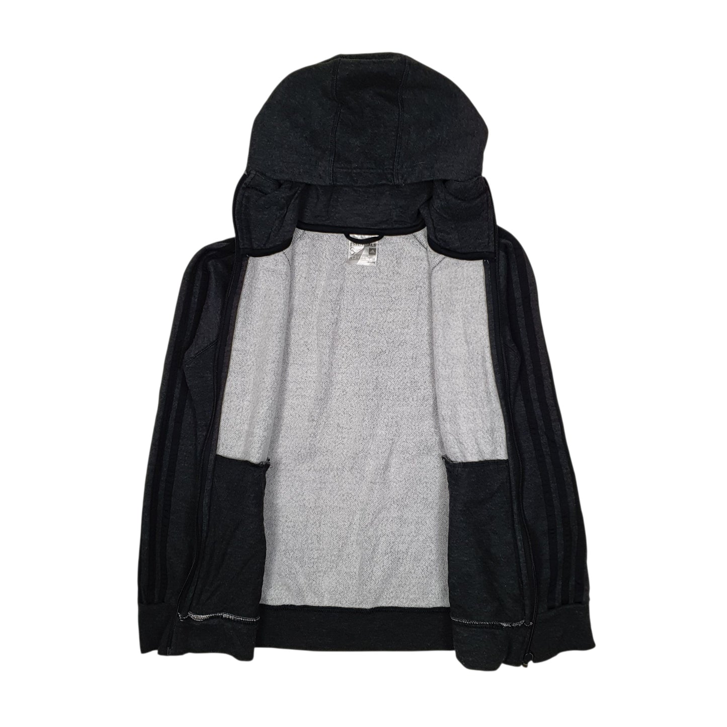 Womens Grey Adidas Climalite Hoodie Full Zip Jumper