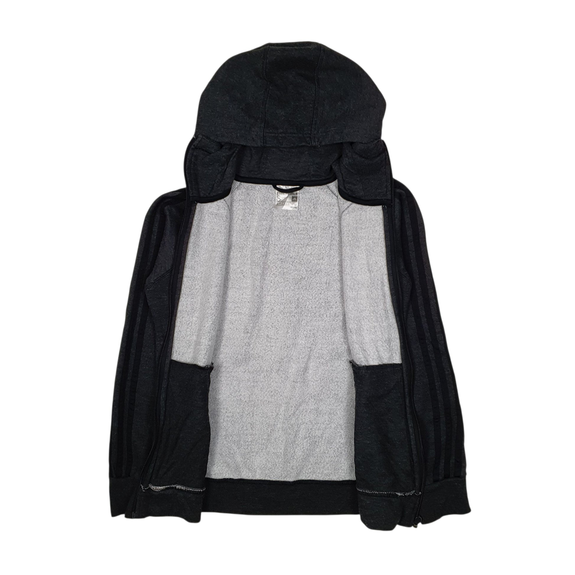 Womens Grey Adidas Climalite Hoodie Full Zip Jumper