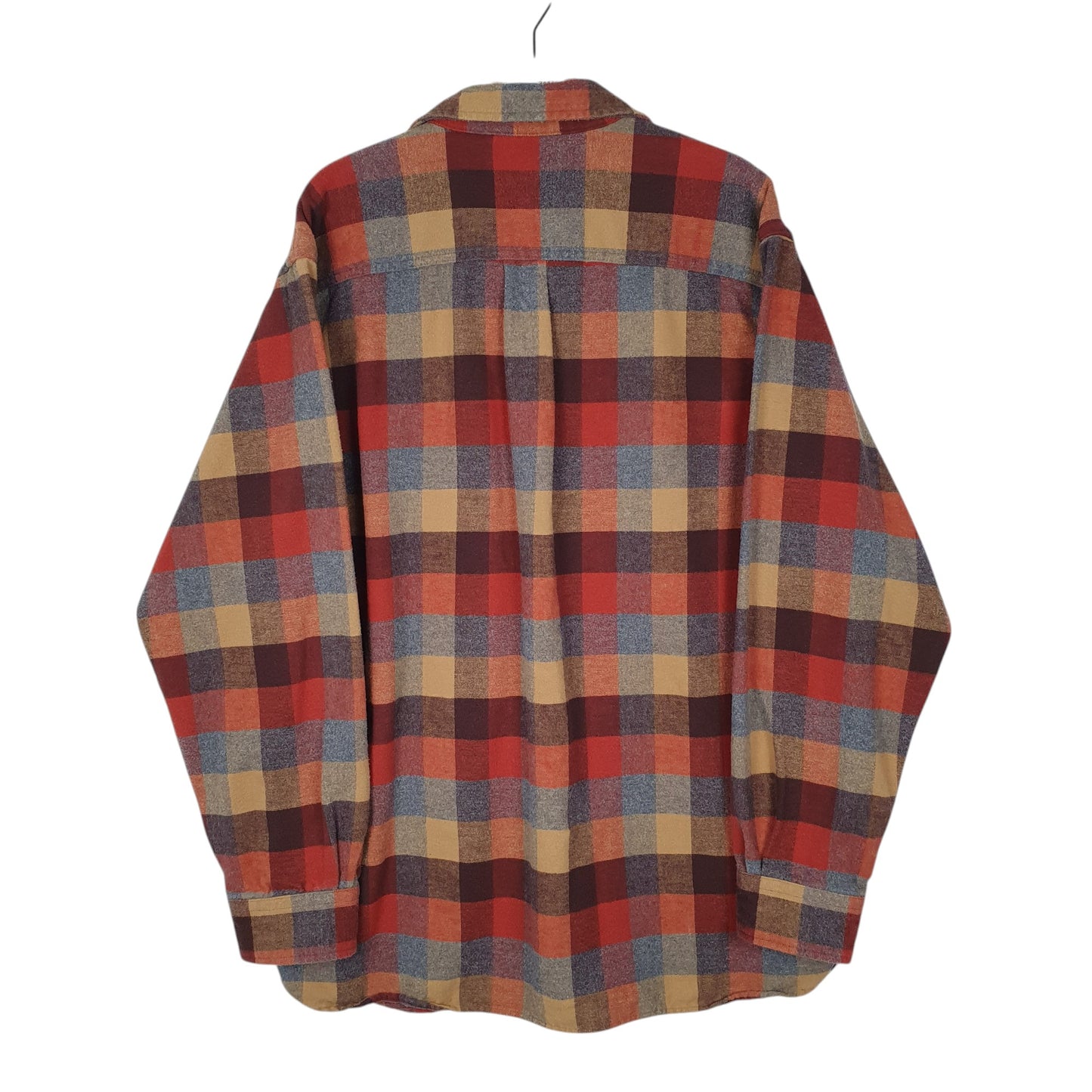 Mens Red L.L.Bean Thick Chamois  Shirt