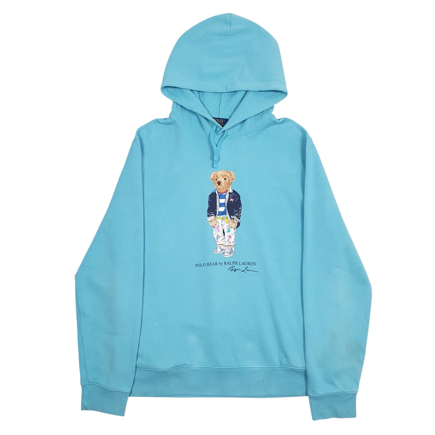 Mens Blue Polo Ralph Lauren Polo Bear Hoodie Jumper