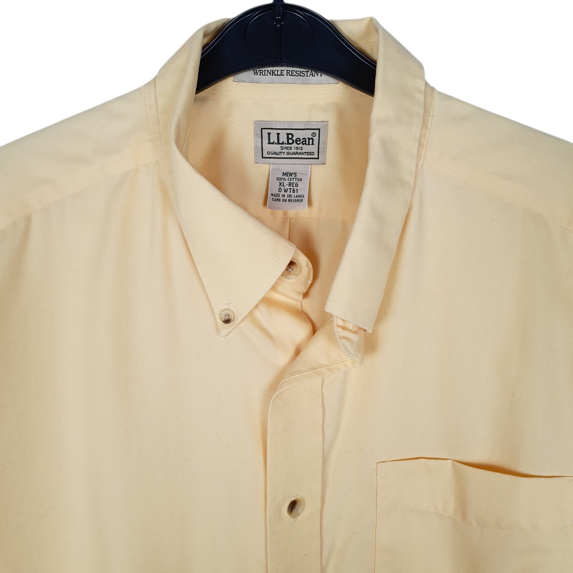 Mens Yellow L.L.Bean   Shirt