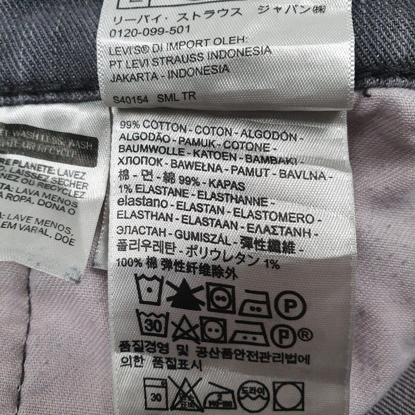 Mens Grey Levis   Jeans