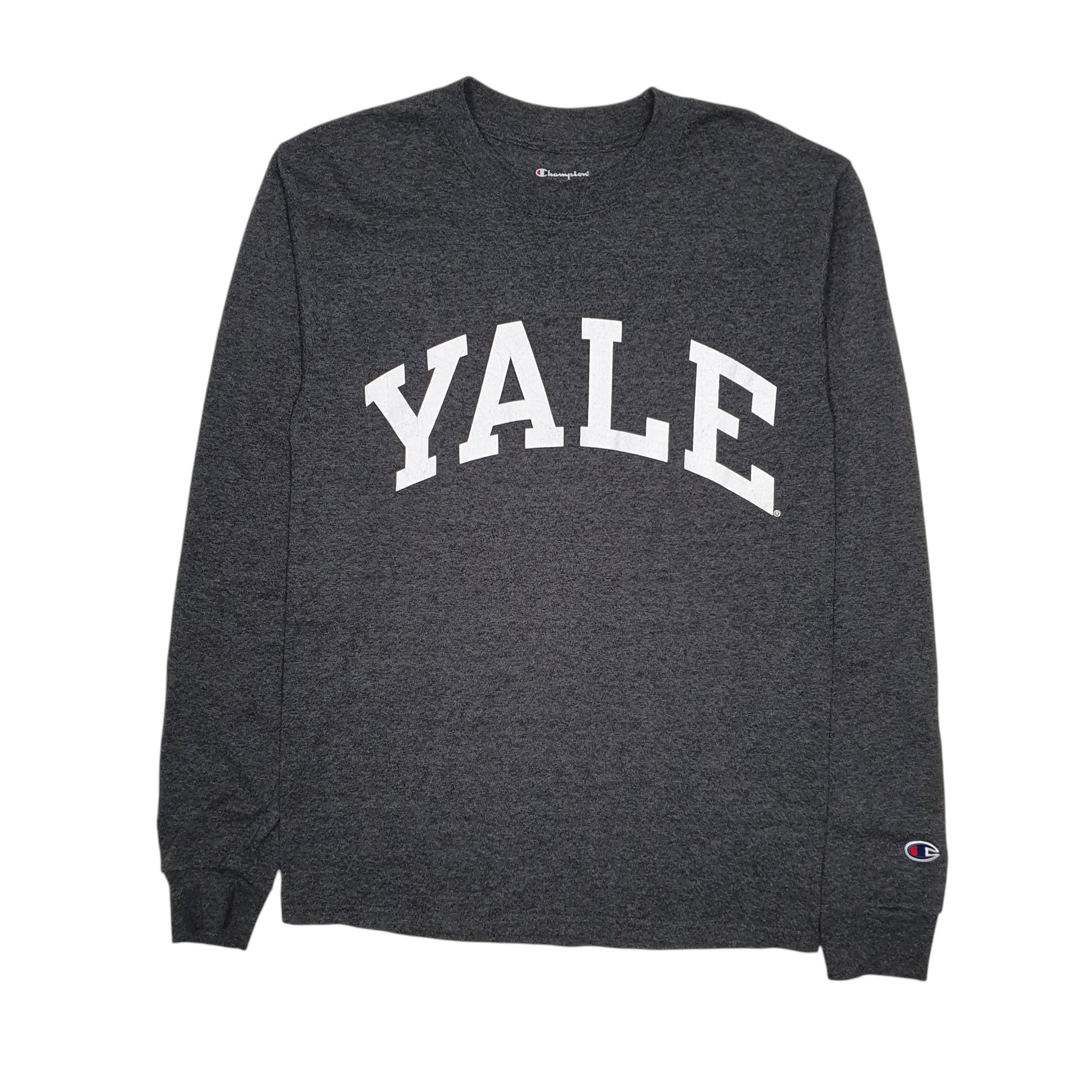 Mens Grey Champion  Long Sleeve T Shirt