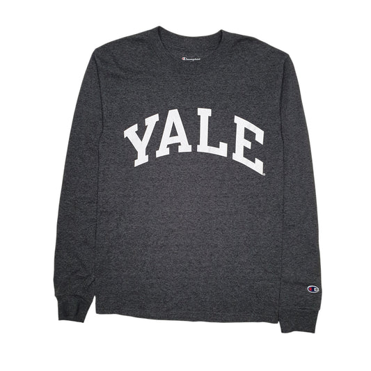 Mens Grey Champion  Long Sleeve T Shirt