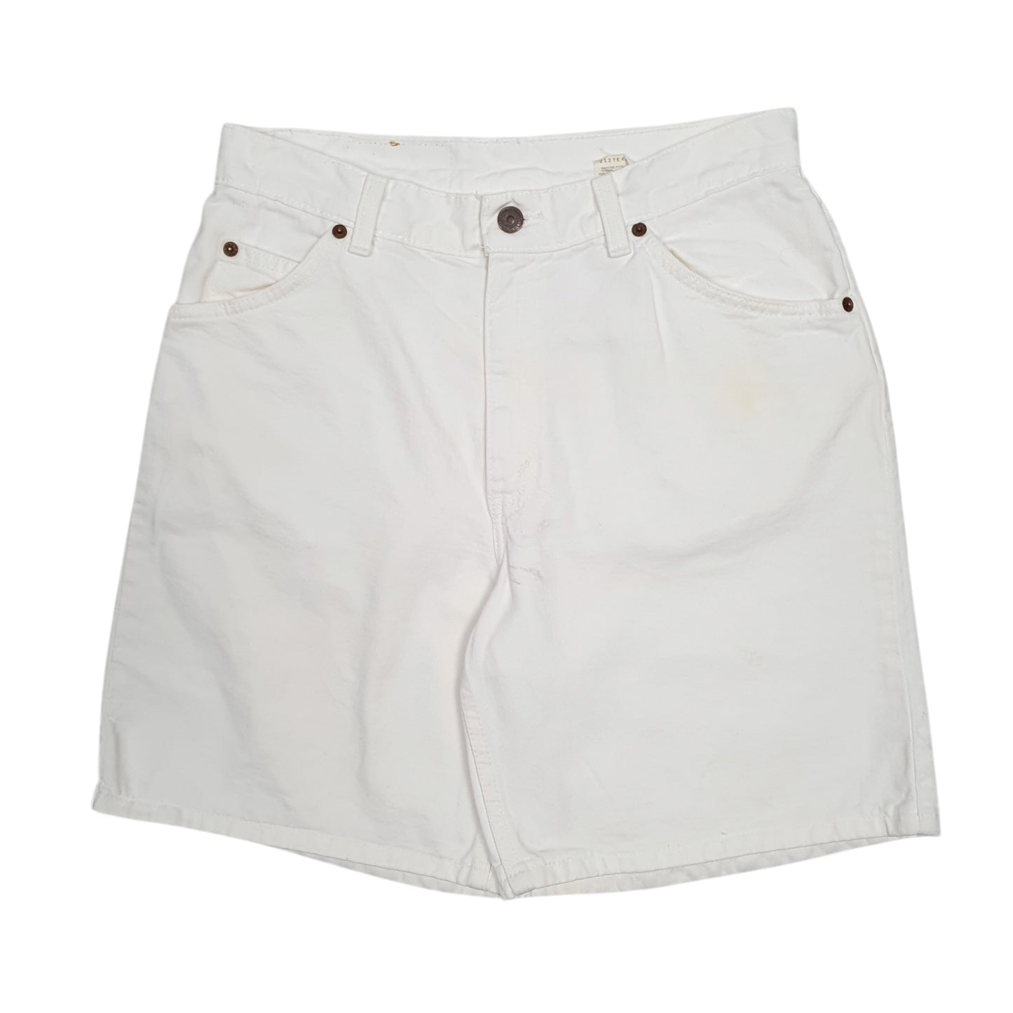 Mens White Levis 950 Orange Tab Vintage 90s Made In USA Denim Shorts