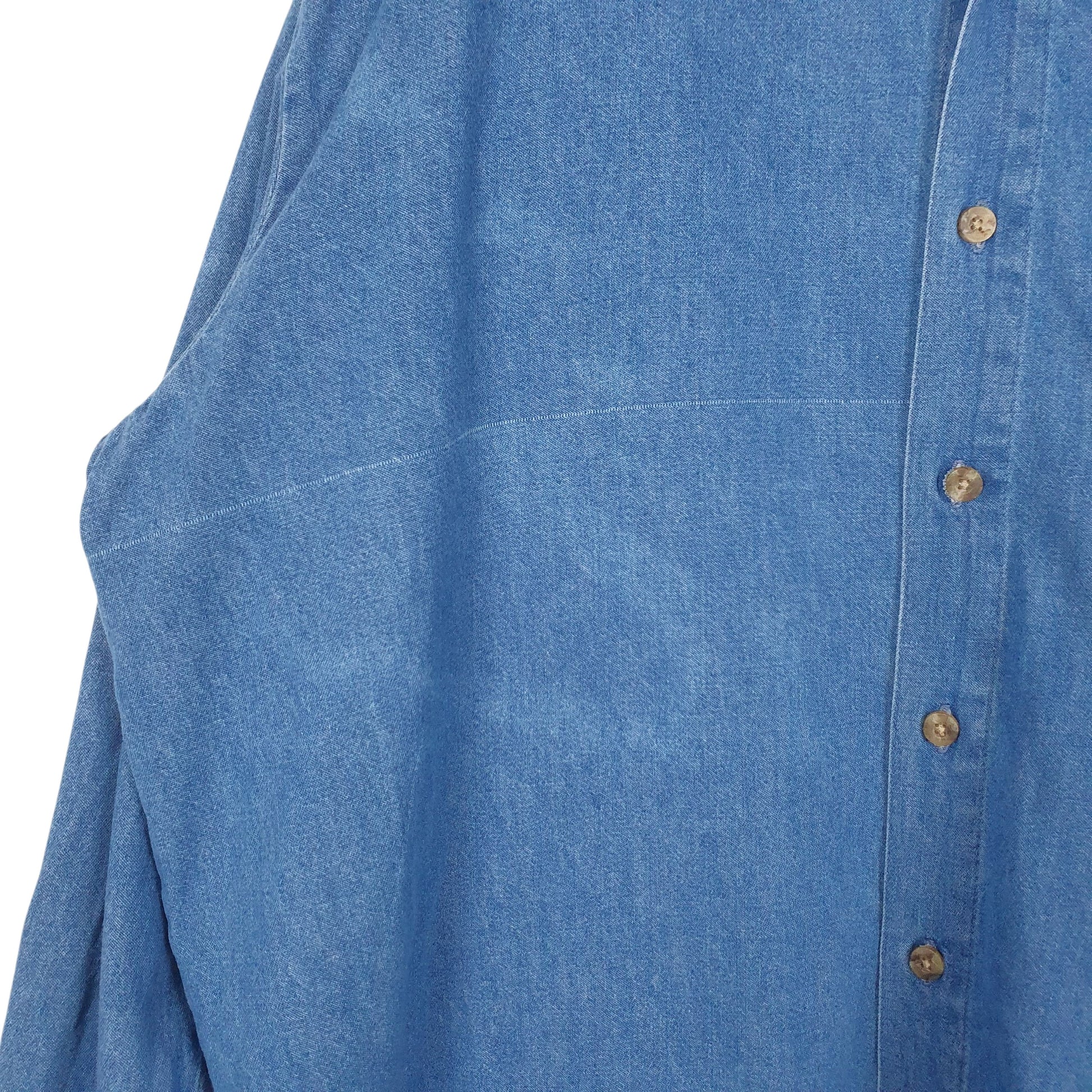 Mens Blue Dickies Denim  Shirt