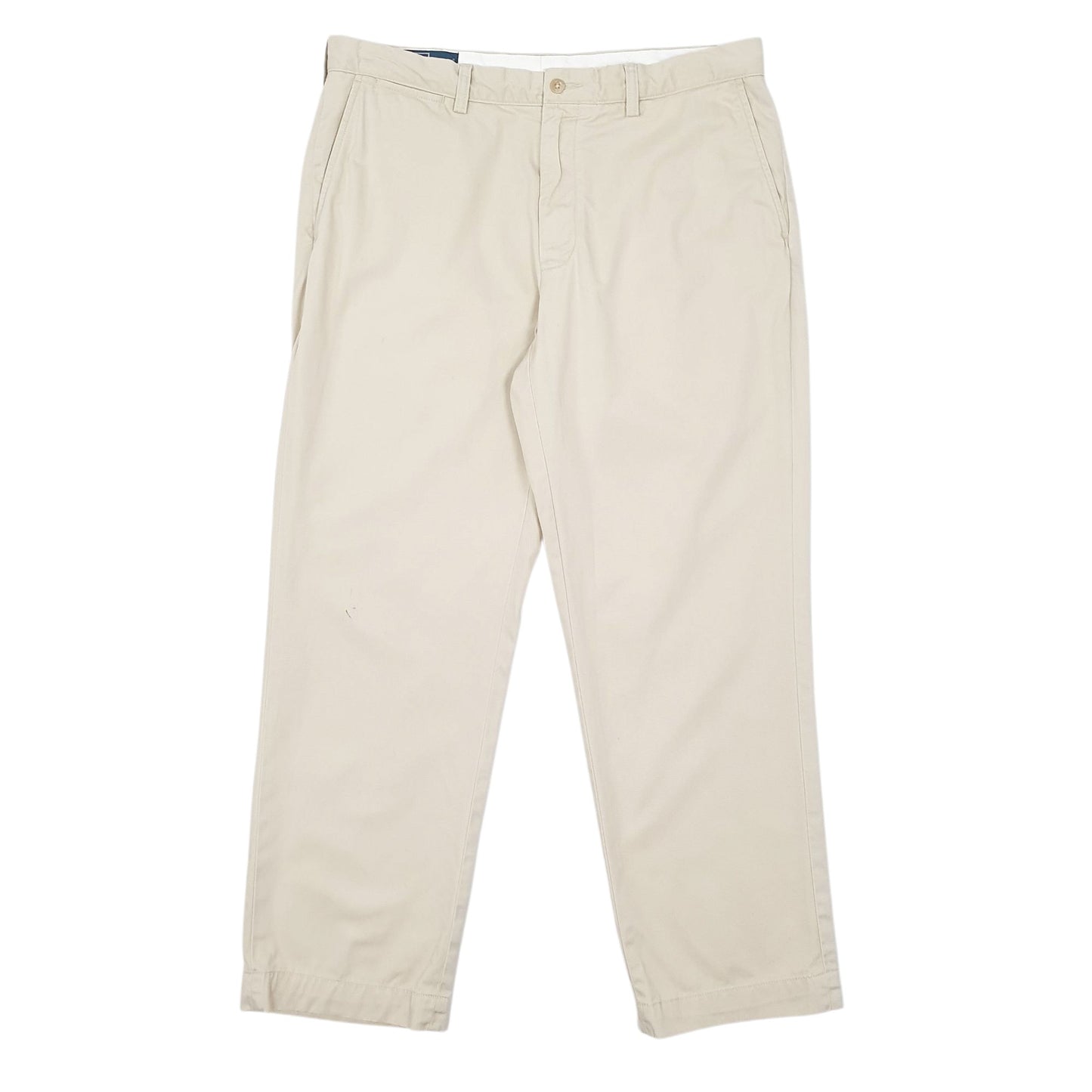 Mens Cream Polo Ralph Lauren Vintage Preston Pant Chino Trousers