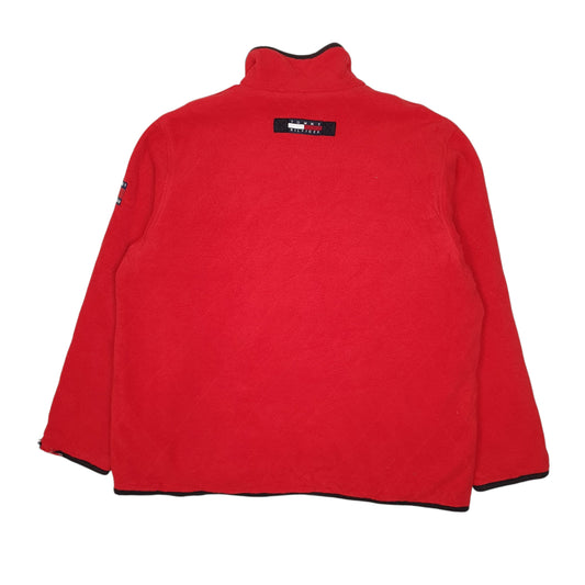 Mens Red Tommy Hilfiger  Full Zip Jumper