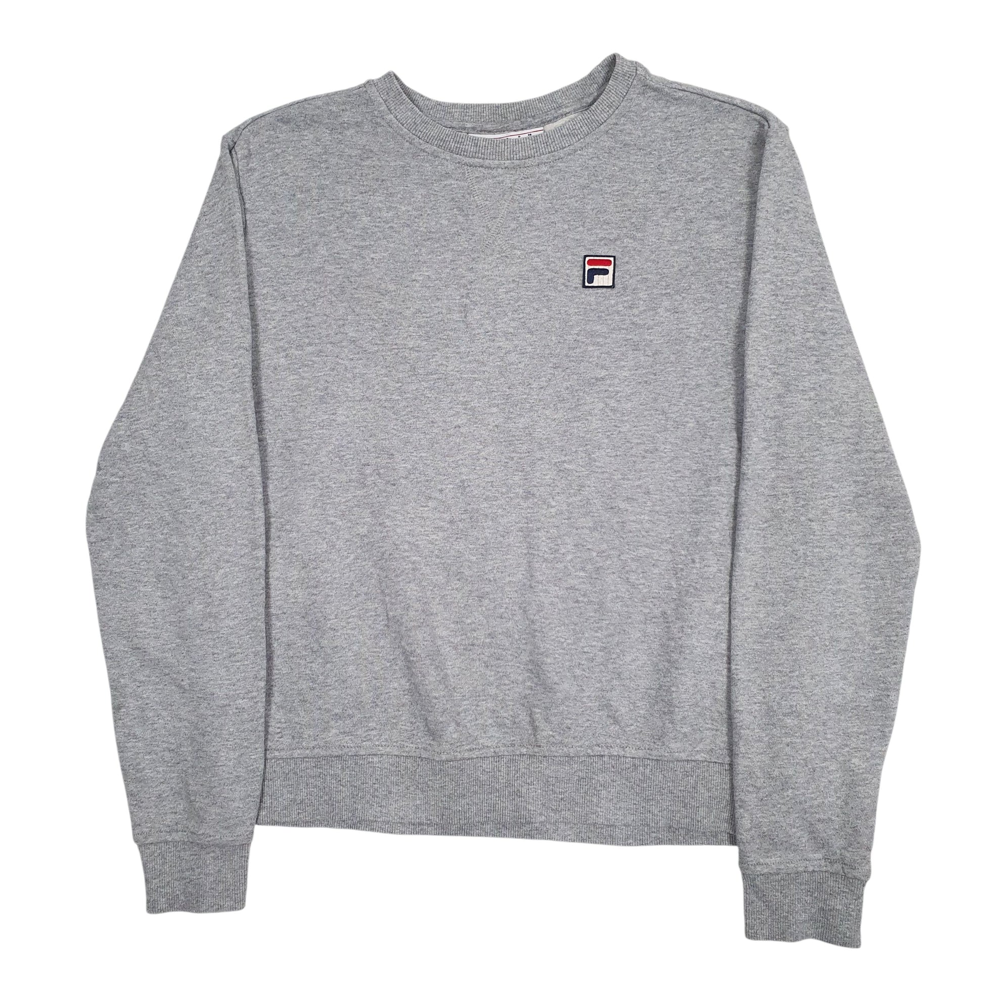 Womens Grey Fila  Crewneck Jumper