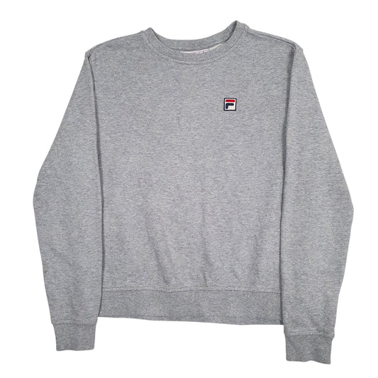 Womens Grey Fila  Crewneck Jumper