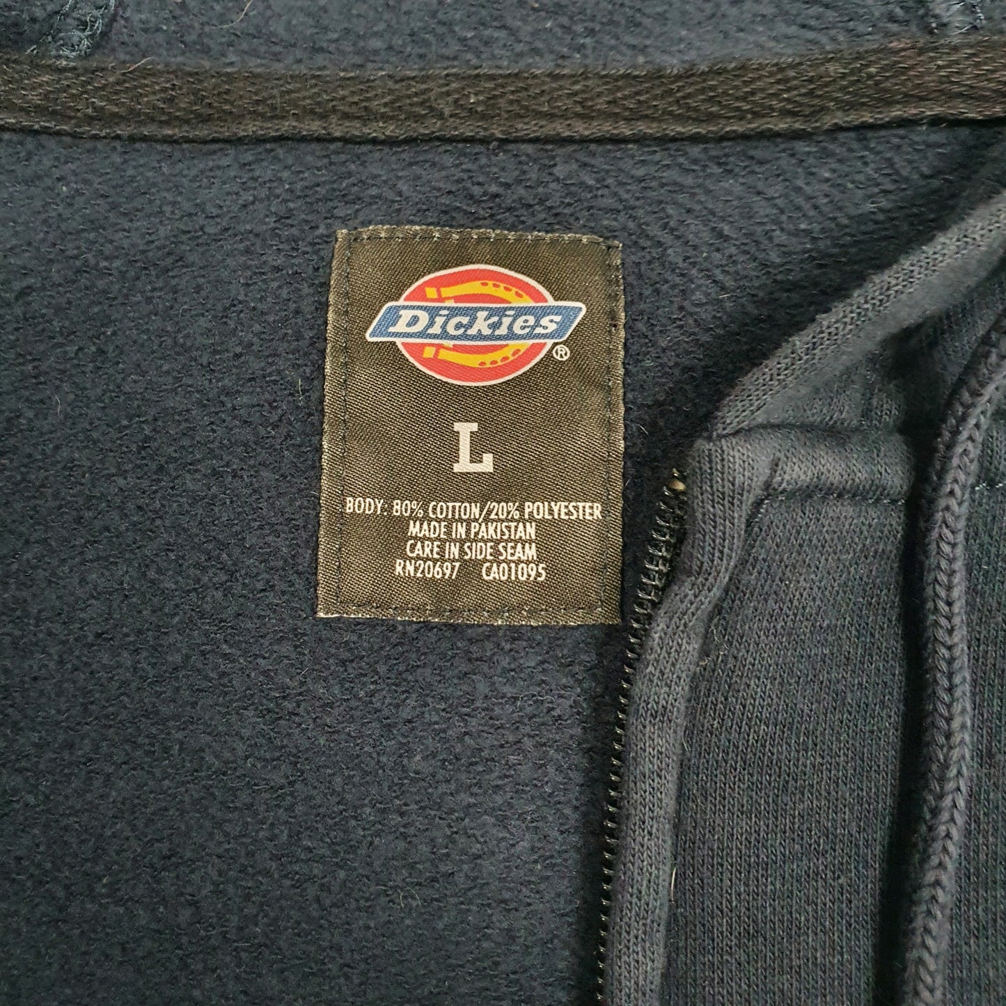 Mens Navy Dickies  Full Zip Jumper