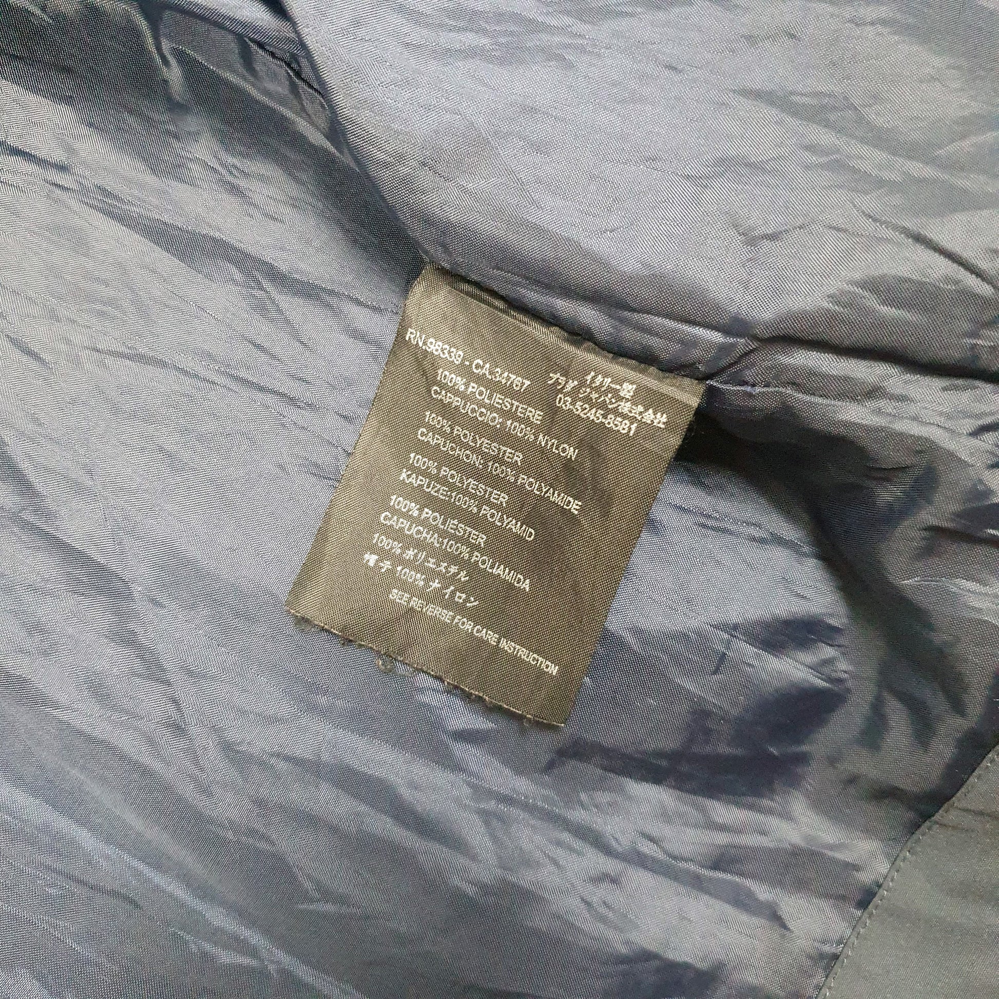 Mens Navy Prada SGV699 Goretex  Coat