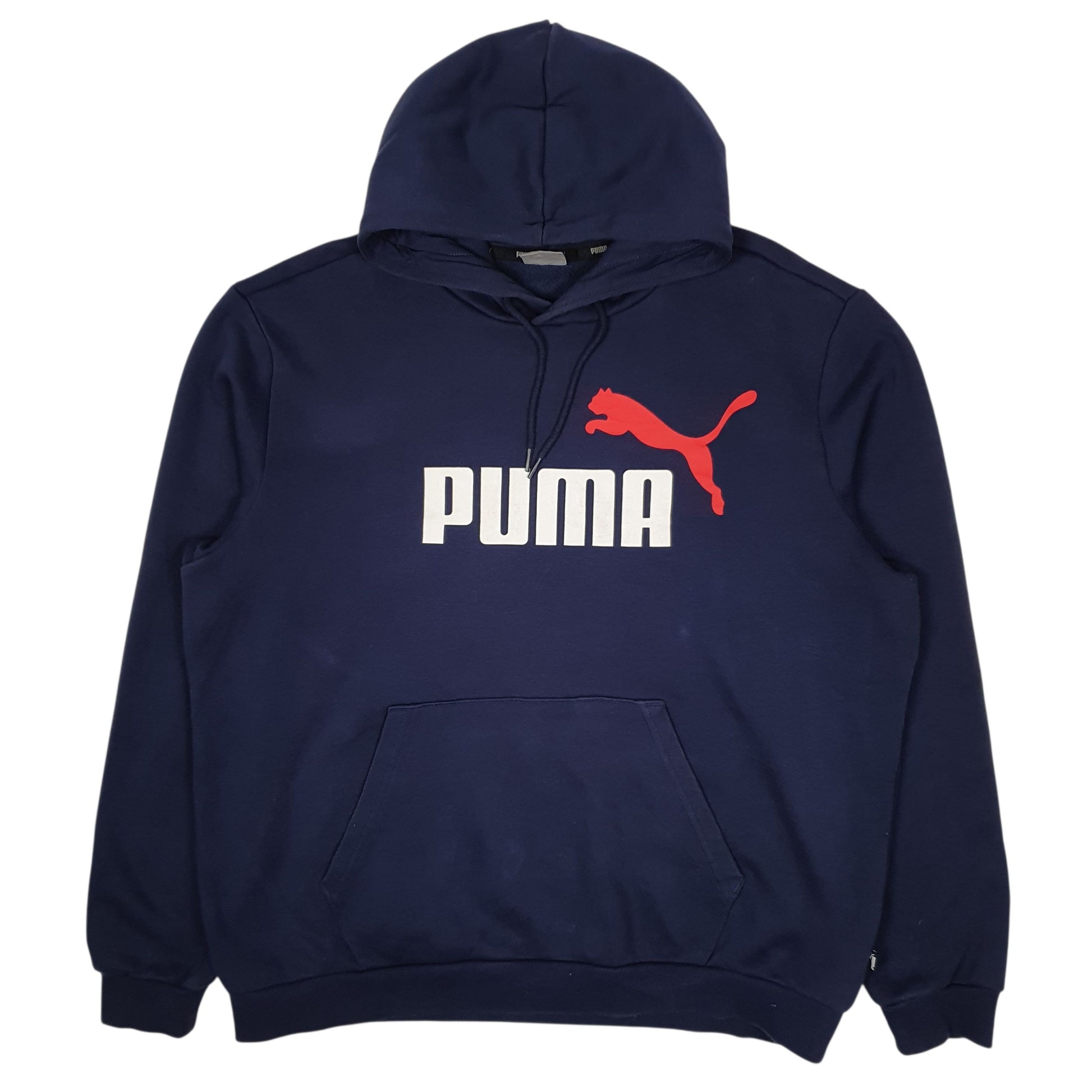 Mens Navy Puma  Hoodie Jumper