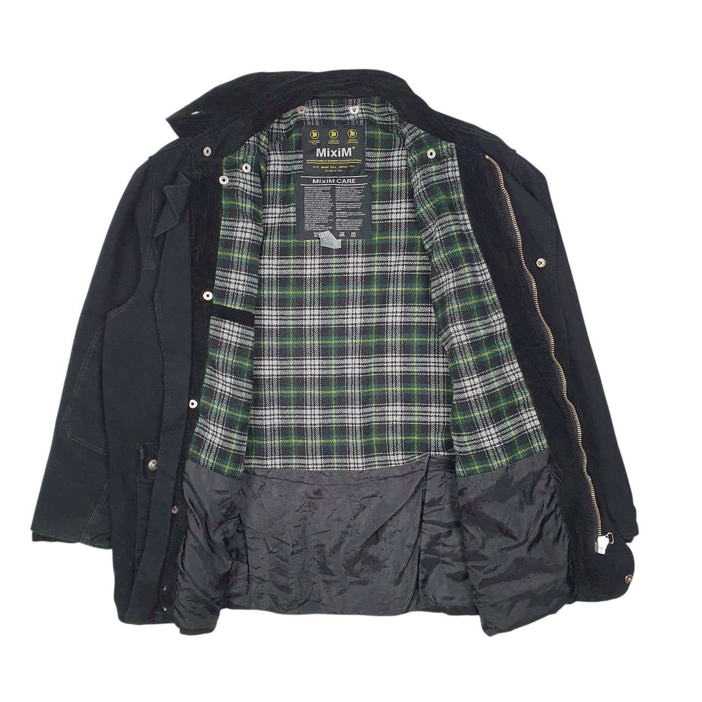 Mens Black Mixim Field Hunting Crewneck Coat