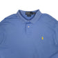 Mens Blue Polo Ralph Lauren Custom Fit  Polo Shirt