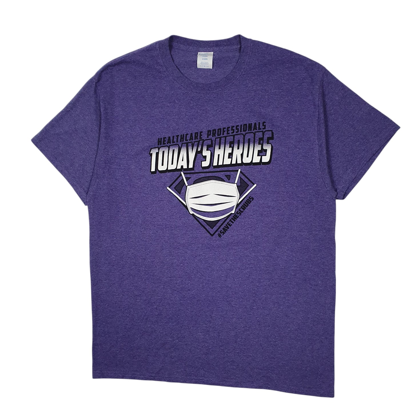 Mens Purple Port & Company Healthcare NHS Short Sleeve T Shirt