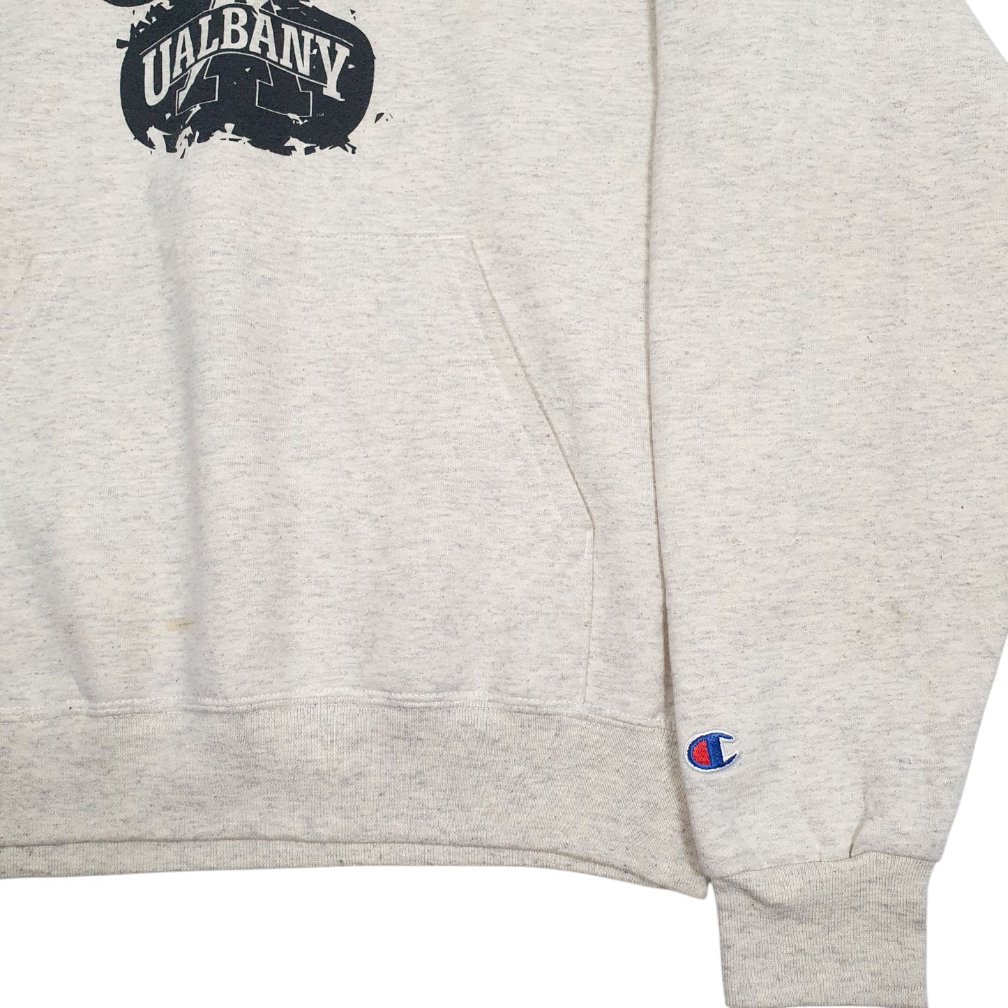 Mens Cream Champion  Hoodie Jumper