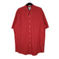 Mens Red L.L.Bean Tall Short Sleeve Shirt