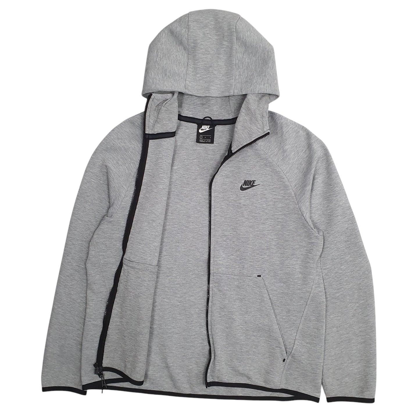 Mens Grey Nike Tech Fleece Full Zip Jumper