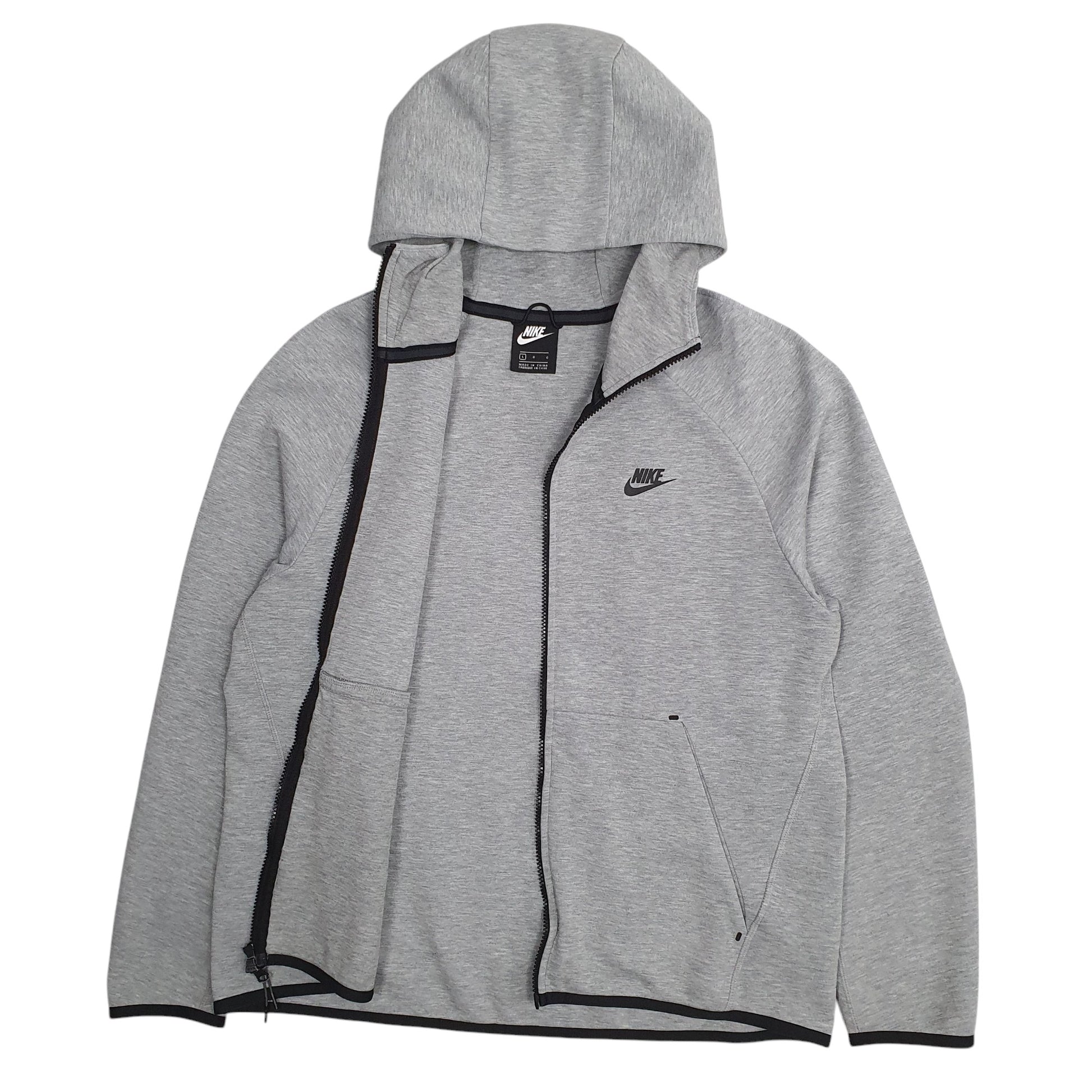Mens Grey Nike Tech Fleece Full Zip Jumper