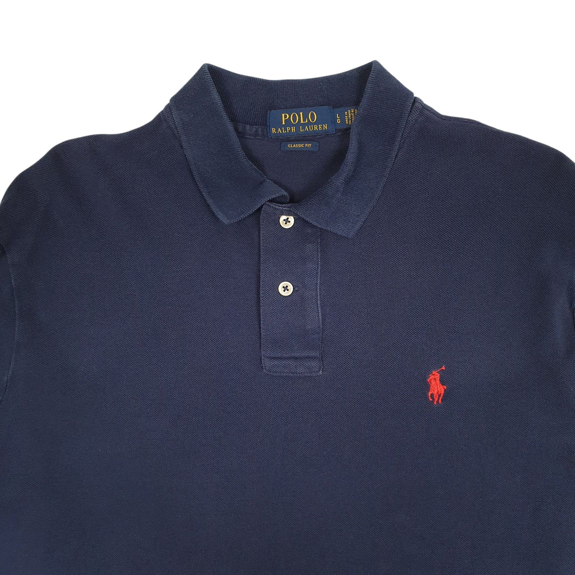 Mens Navy Polo Ralph Lauren Classic Fit  Polo Shirt
