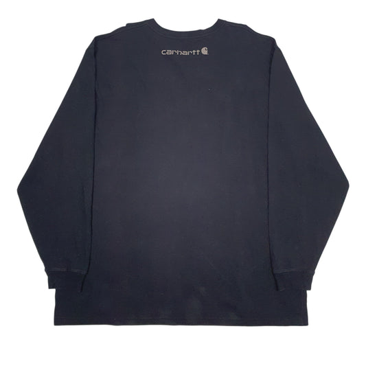 Mens Black Carhartt   T Shirt