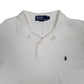 Mens White Polo Ralph Lauren Fleece  Polo Shirt