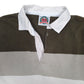 Mens Grey Barbarian Rugby Hoodie Polo Shirt