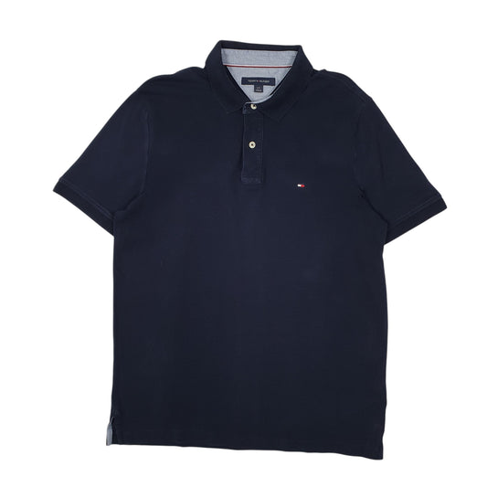 Mens Navy Tommy Hilfiger  Short Sleeve Polo Shirt