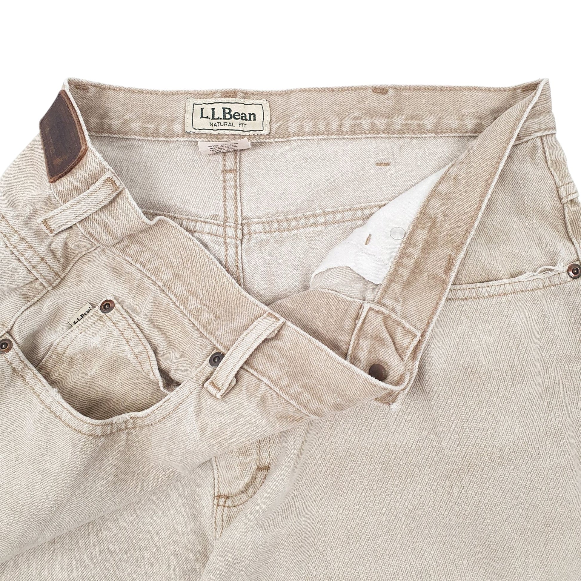 Mens Beige L.L.Bean   Jeans