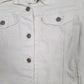 Womens White Levis Type 3 Trucker Crewneck Coat