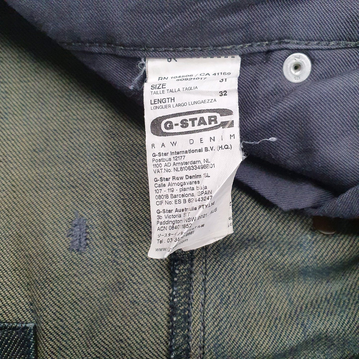 Mens Black G Star   Jeans