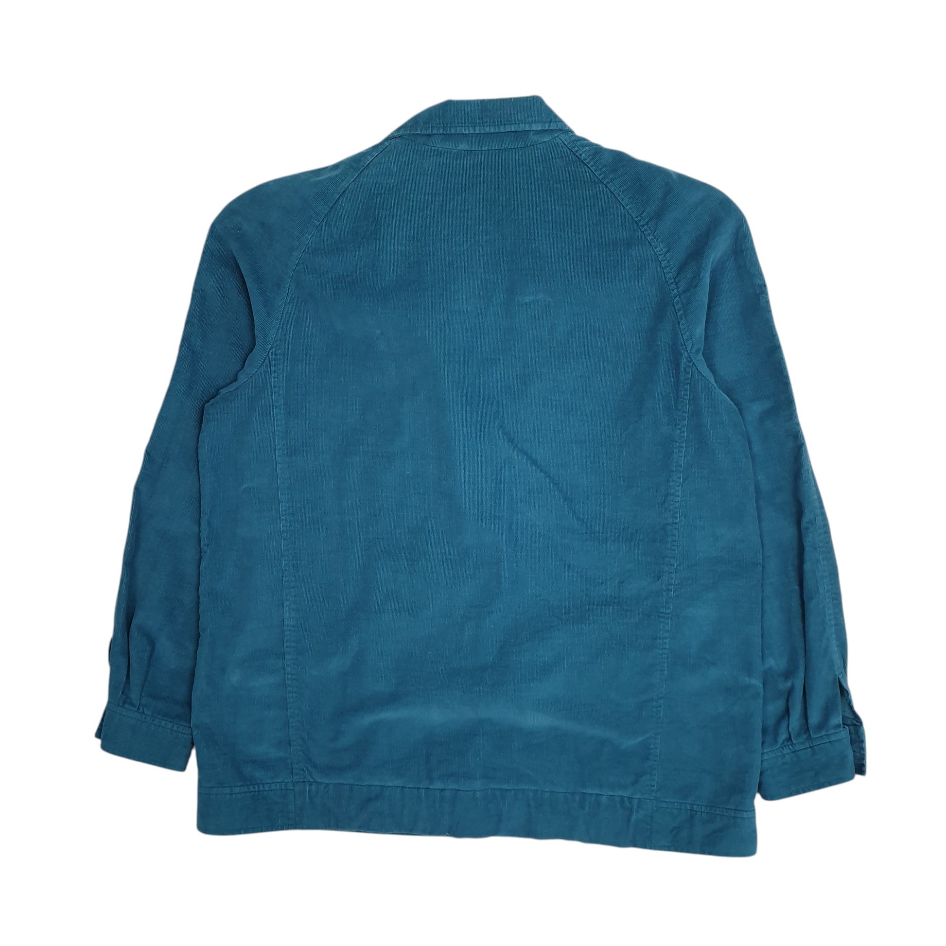 Womens Blue Country Suburbans Vintage 90s Made In USA Corduroy  Coat