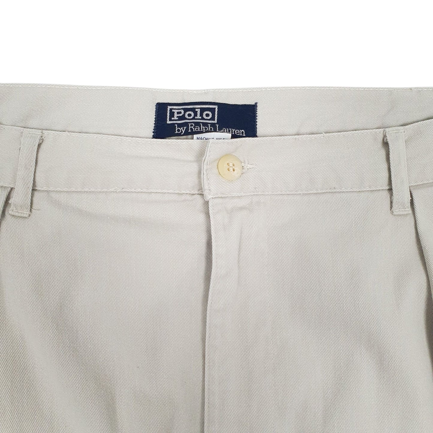 Mens Grey Polo Ralph Lauren Pleated Vintage 90s  Trousers