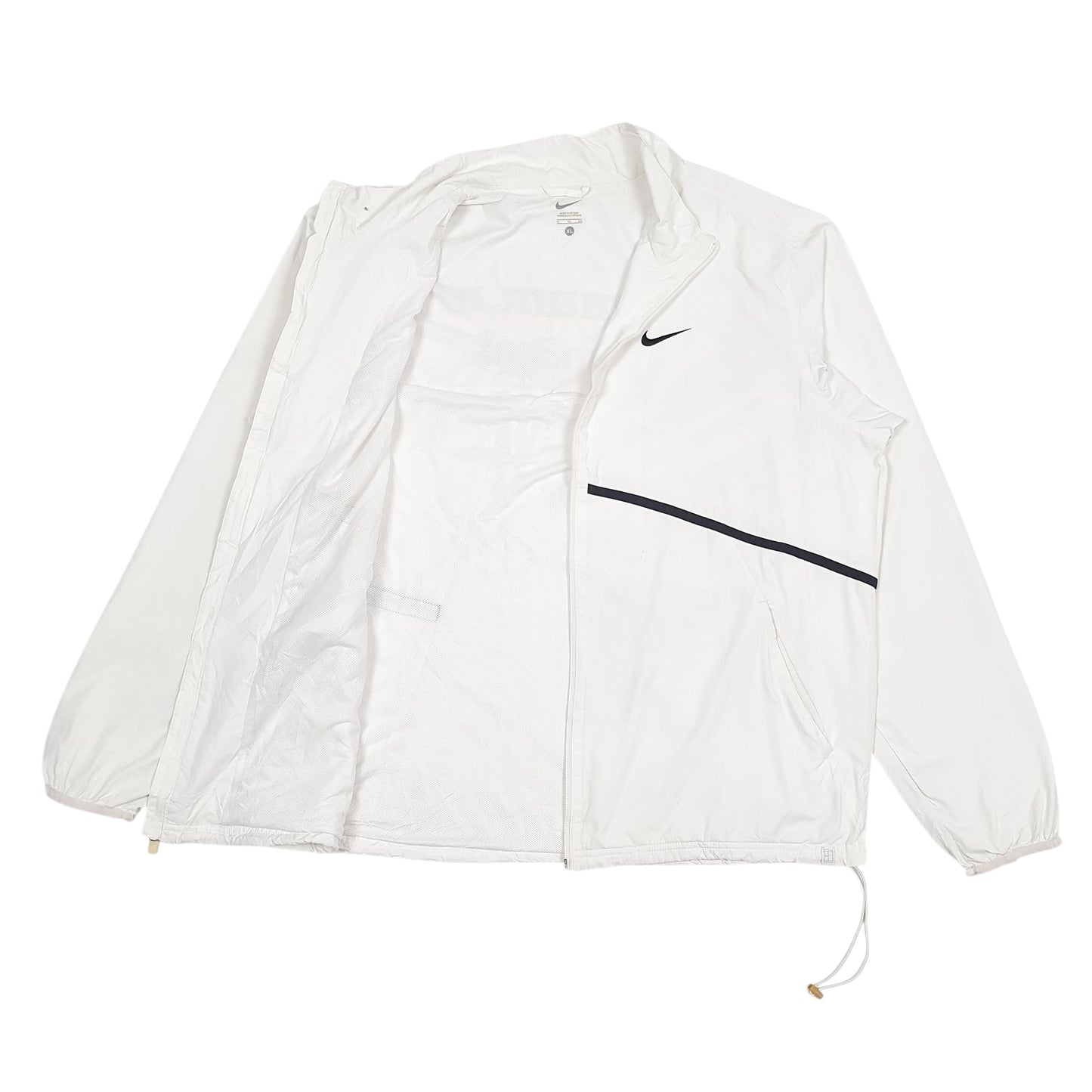 Mens White Nike  Full Zip Coat