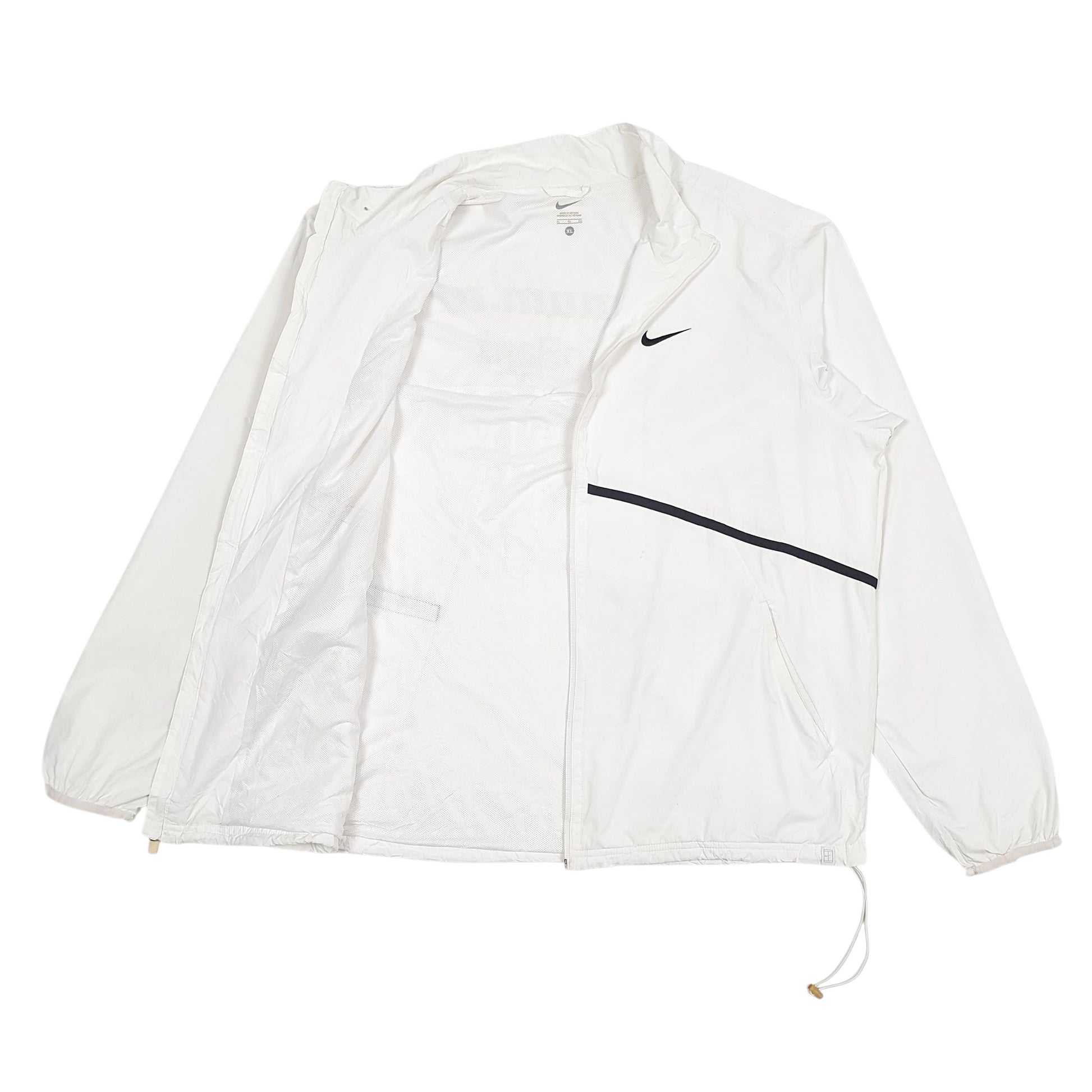 Mens White Nike  Full Zip Coat