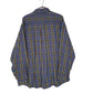 Mens Blue L.L.Bean Scotch Plaid Flannel  Shirt