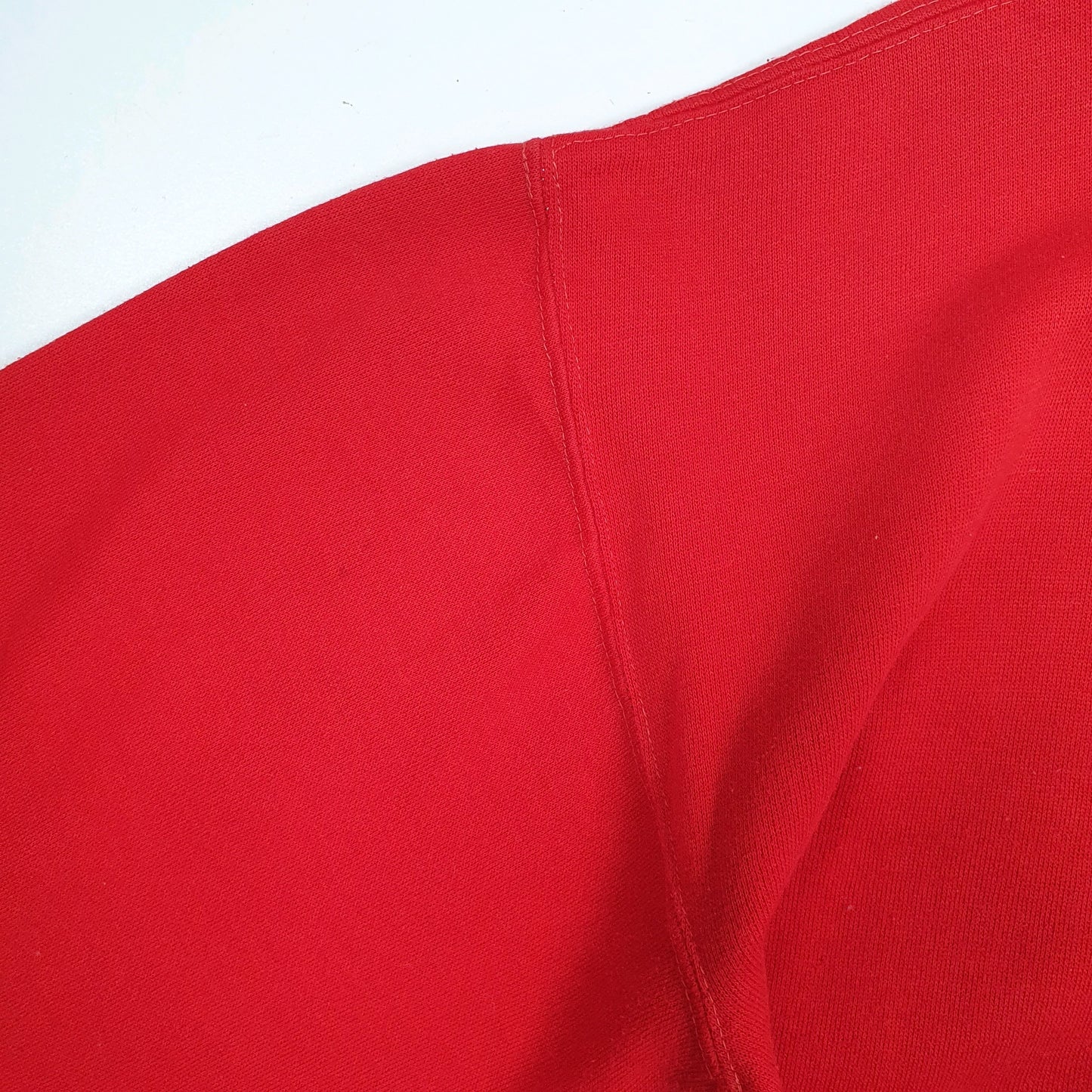 Mens Red Russell Athletic Vintage 1970s Made In USA College Sorority Crewneck Jumper