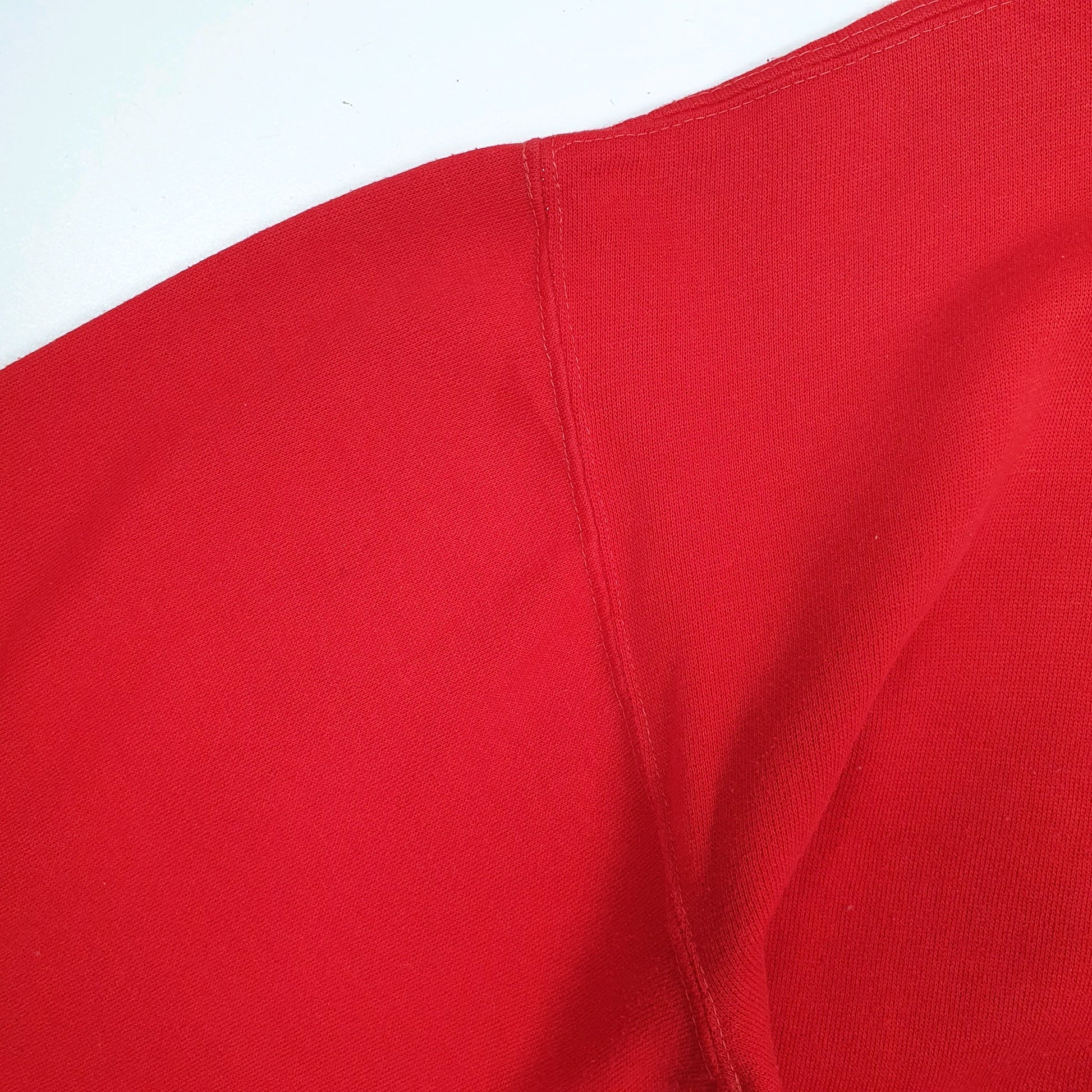 Mens Red Russell Athletic Vintage 1970s Made In USA College Sorority Crewneck Jumper