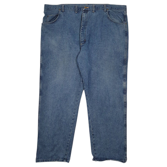 Mens Blue Wrangler Rugged Wear Casual JeansW48 L30