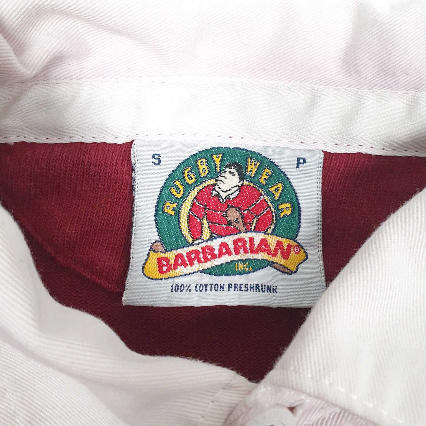 Mens Burgundy Barbarian   Polo Shirt