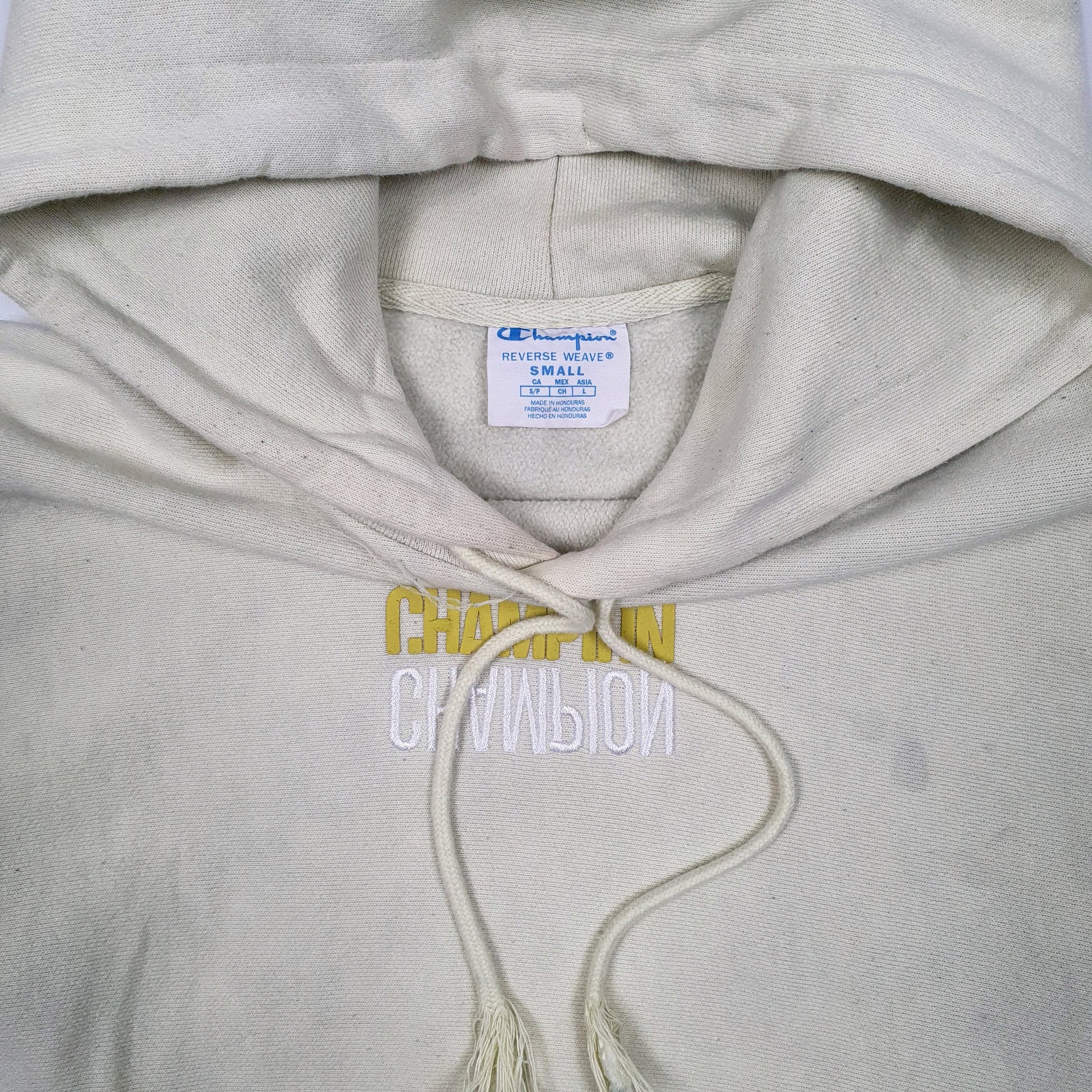 Mens Green Champion Reverse Weave Hoodie Jumper