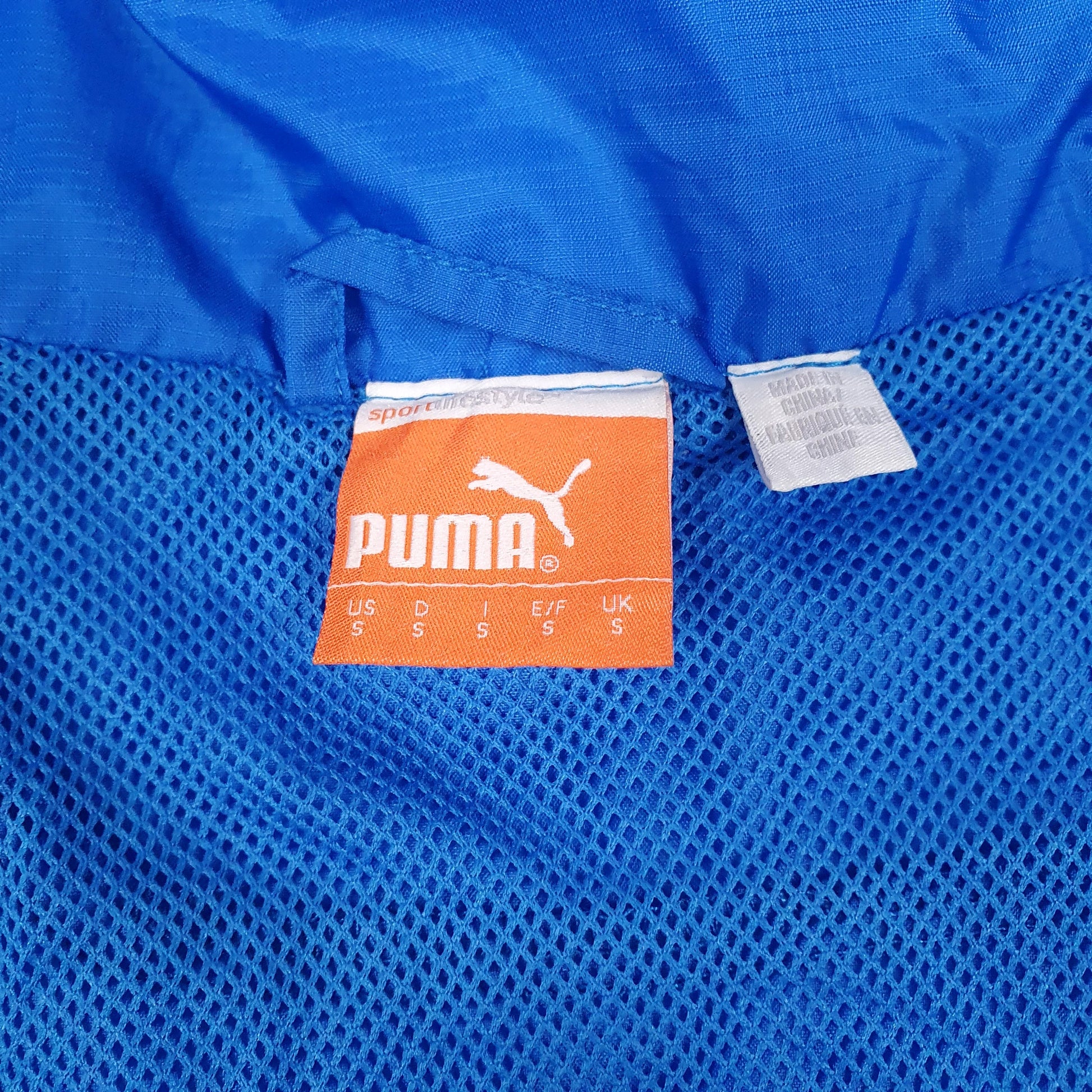 Mens Blue Puma International Soccer  Coat