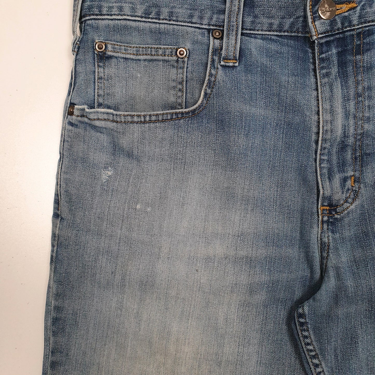 Mens Blue Carhartt   Shorts