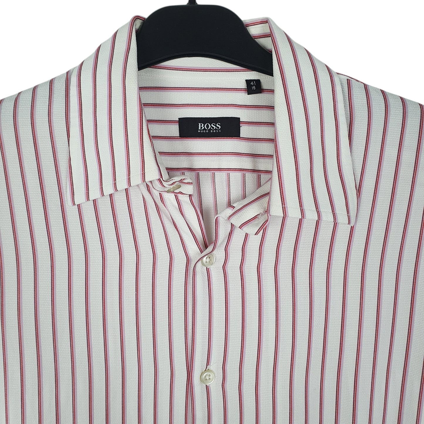 Mens Pink Hugo Boss   Shirt