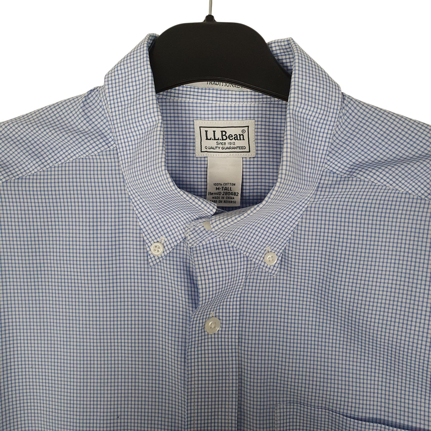 Mens Blue L.L.Bean Tall  Shirt