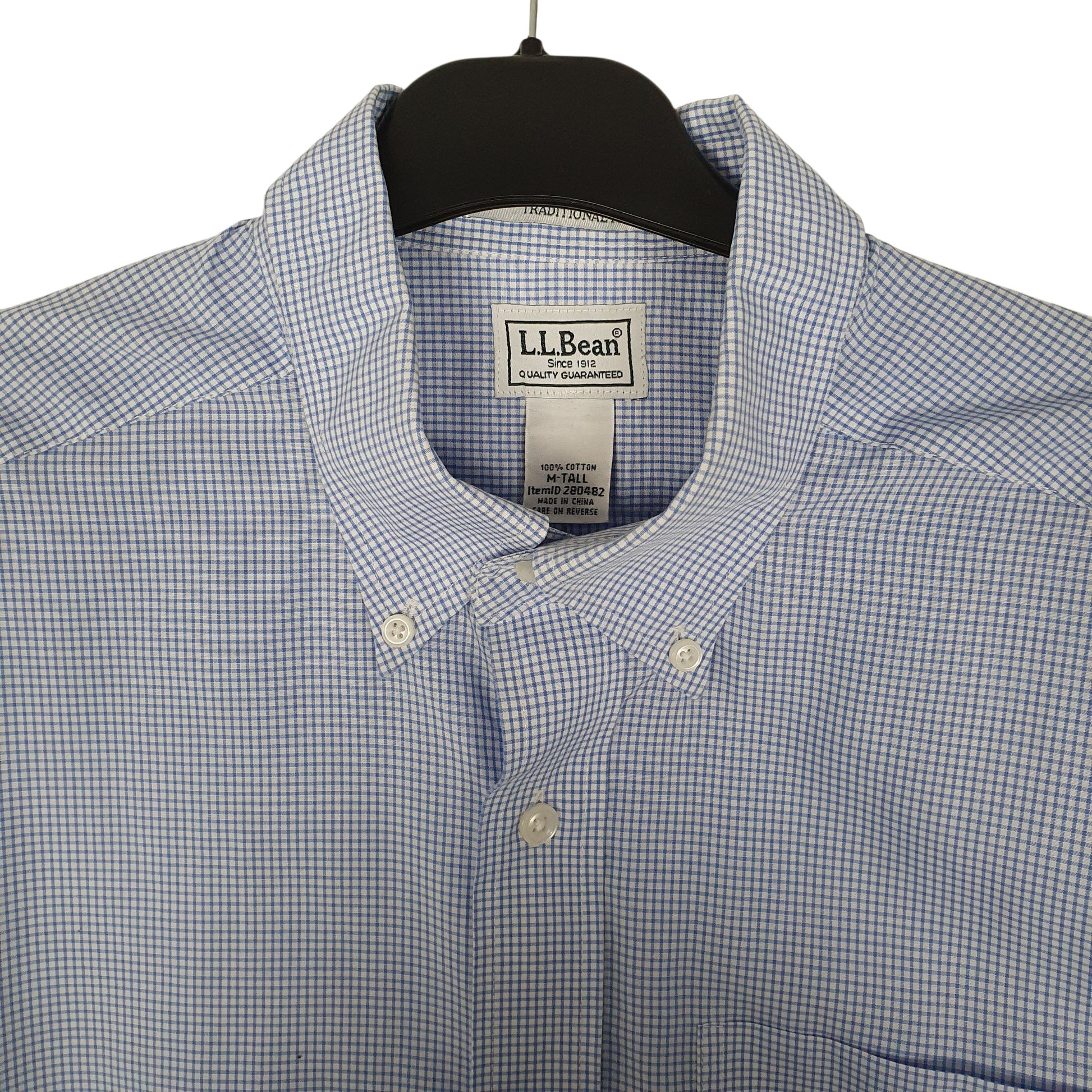 Mens Blue L.L.Bean Tall  Shirt