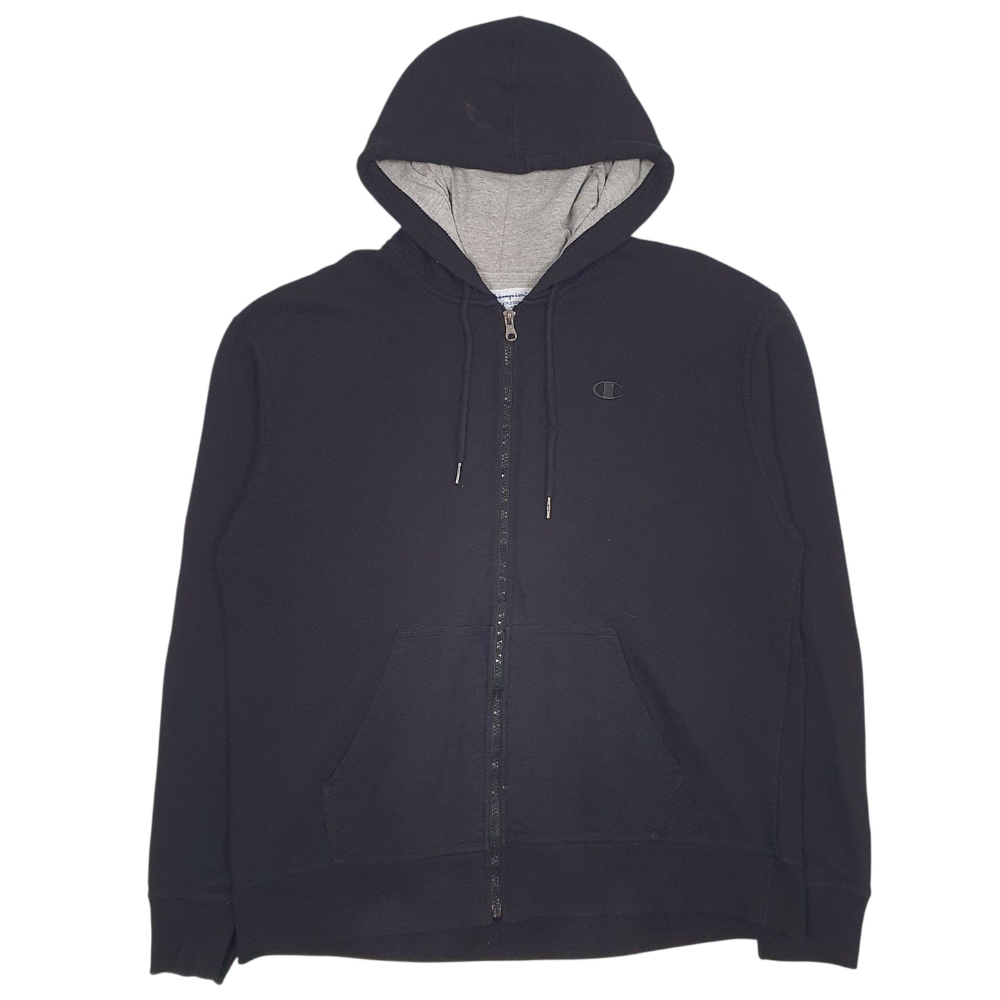 Mens Black Champion  Full Zip Jumper