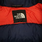 Womens Red The North Face Nuptse Hooded  Coat