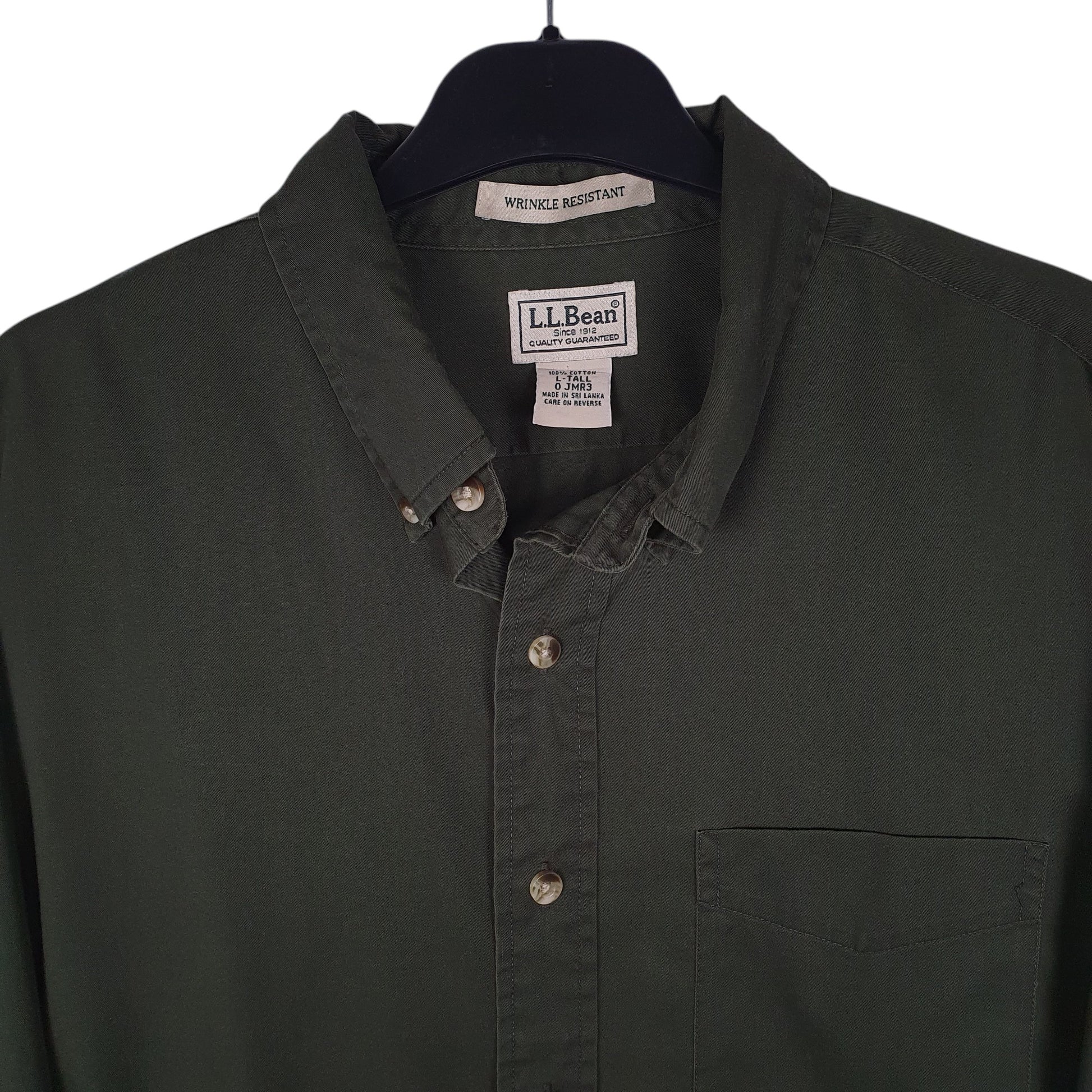 Mens Green L.L.Bean   Shirt
